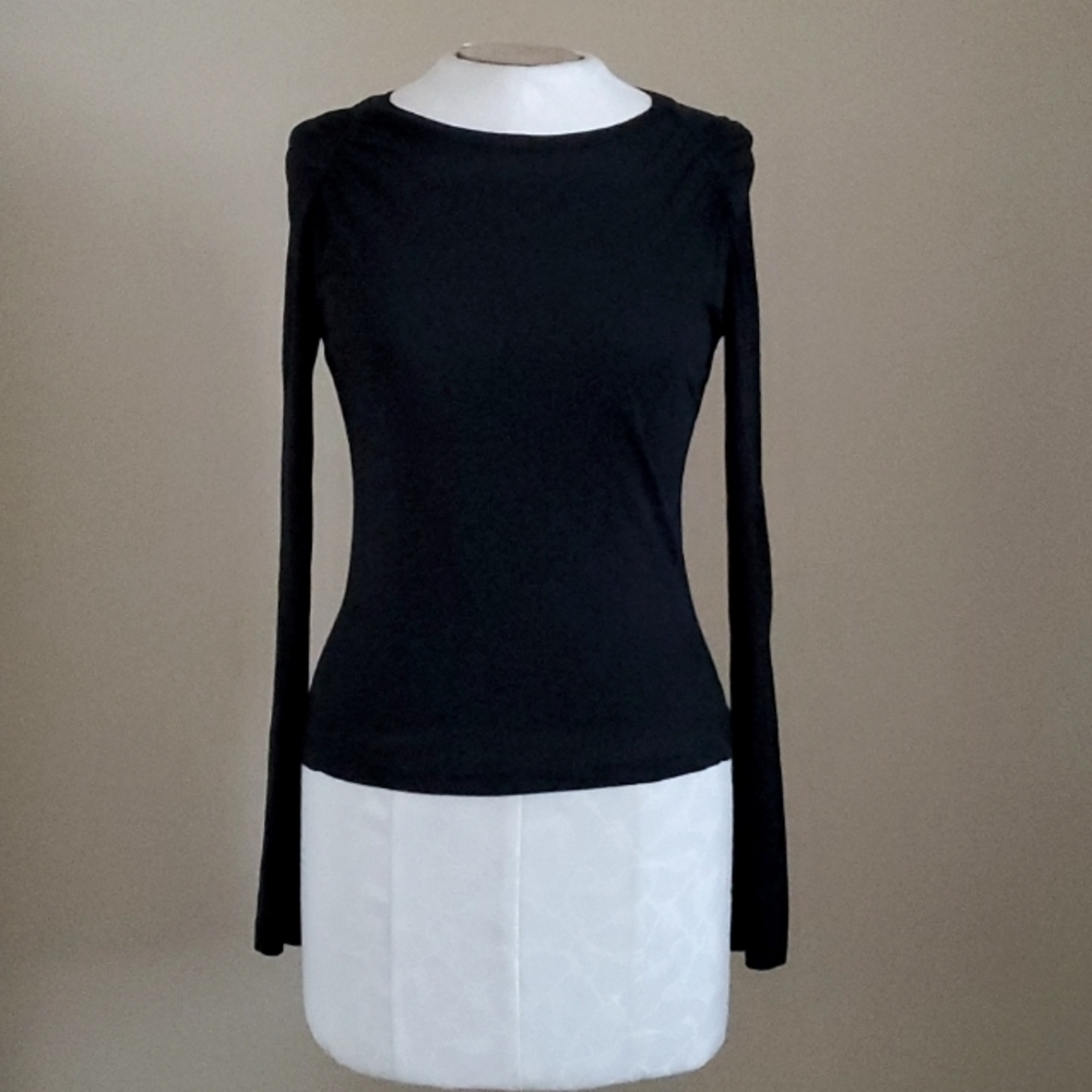 Rebecca Beeson Long Sleeve Black Top